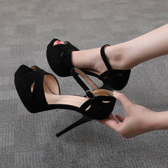 Stiletto High Heels Women's Fish Mouth Platform Sandals - ProTrendyz