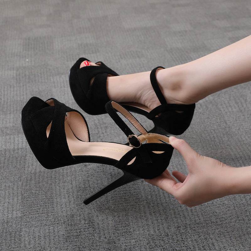 Stiletto High Heels Women's Fish Mouth Platform Sandals - ProTrendyz