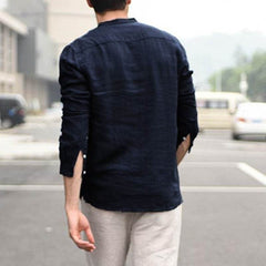 Plaid Collar Tops Turn Down Men Shirts Clothing - ProTrendyz