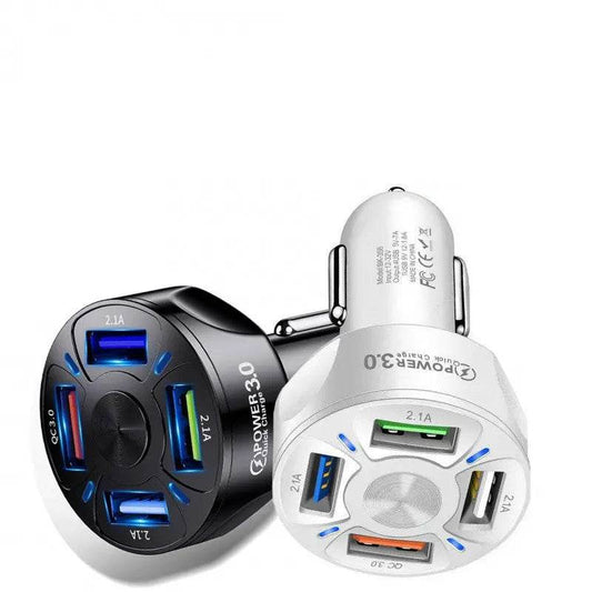 7A Fast Charge Car Charger One For Four Car Mobile Phone Charger Car Charger - ProTrendyz