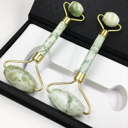 Jade Beauty Device Roller Xiuyu Double-headed Facial Massage Stick Jade Roller - ProTrendyz