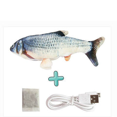 Electric Funny Cat Simulation Fish Beating Usb Jumping Cat Toy - ProTrendyz