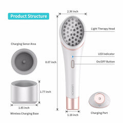 Acne Light Therapy Xpreen Wireless Rechargeable Light Acne Treatment Device Acne Clearing Eraser with Blue Light and Red Light - ProTrendyz