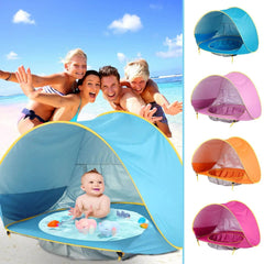 Baby Beach Tent Kids Outdoor Camping Easy Fold Up Fold Down Waterproof Up Sun Awning Tent UV-protecting - ProTrendyz