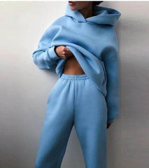 Women's Casual Hooded Sweater Two-piece Suit Clothes Hoodie Tracksuit - ProTrendyz