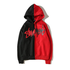 Men'S Casual Fashion Color-Blocking Sweater Long-Sleeved Sports Hooded Top Men'S Clothing - ProTrendyz