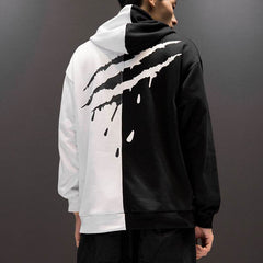 Men'S Casual Fashion Color-Blocking Sweater Long-Sleeved Sports Hooded Top Men'S Clothing - ProTrendyz