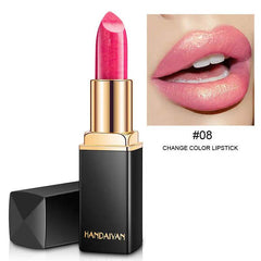 Shiny Metallic Lipstick Pearlescent Color Temperature Change Lipstick Gilt Lipstick - ProTrendyz
