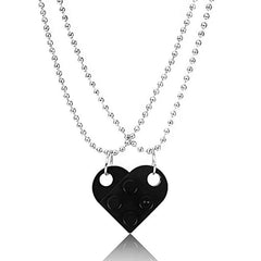 Valentines Day Gift New Jewelry Heart Necklace Love Stitching Acrylic Couple Necklace Valentines Jewelry - ProTrendyz