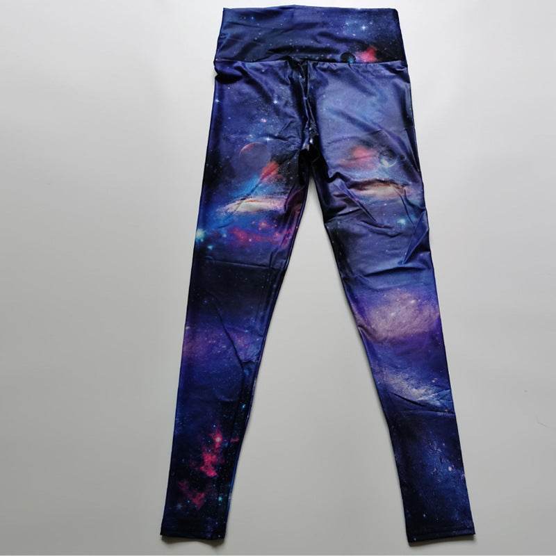 Fitness High Elastic Sports Leggings Training Abstract Ink Pattern High Waist Yoga Leggings - ProTrendyz