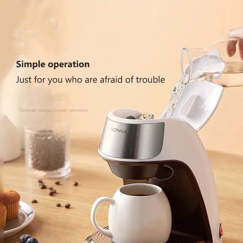 New Coffee Machine Fully Automatic Home Office Mini American Small Portable Coffee Maker - ProTrendyz