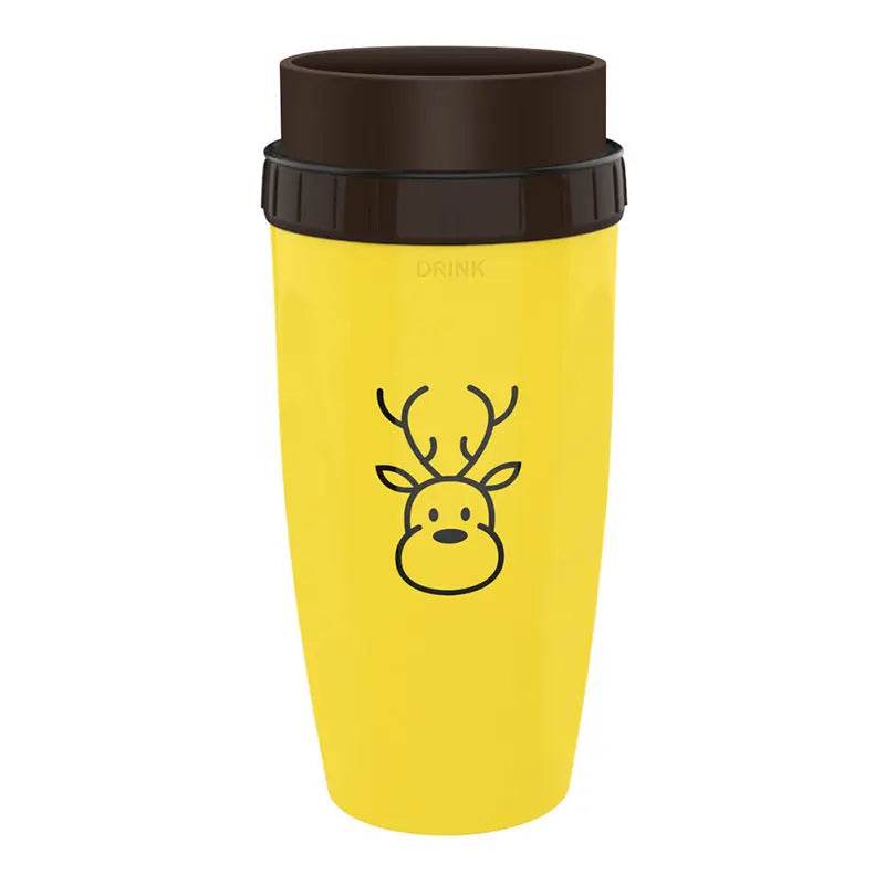 No Cover Twist Cup Travel Portable Cup Double Insulation Tumbler Straw Sippy Water Bottles Portable For Children Adults - ProTrendyz