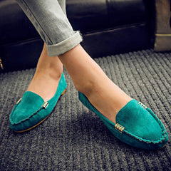 Flat Heel Pumps Single Shoes Flat Women's Shoes Student Peas Shoes - ProTrendyz