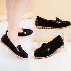 Flat Heel Pumps Single Shoes Flat Women's Shoes Student Peas Shoes - ProTrendyz