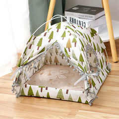 Cat Tent Cat Cat House Enclosed Pet Bed - ProTrendyz