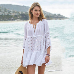 Sun Protection Clothing Women Loose Bikini Blouse - ProTrendyz