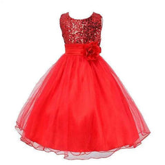 Baby Sequin Dress Flower Girl Wedding Princess Dress - ProTrendyz
