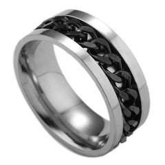 Stainless Steel Spinner Ring Beer Corkscrew Artifact Fashion Simple Heterosexual Rings Casual Men And Women Jewelry Bague Femme - ProTrendyz
