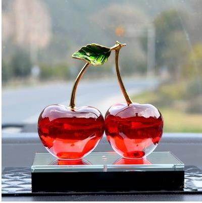 K9 Crystal Car Ornaments Cherry Perfume Seat Crystal Perfume Bottle Car Ornaments Crystal Car Perfume Seat Ornaments - ProTrendyz