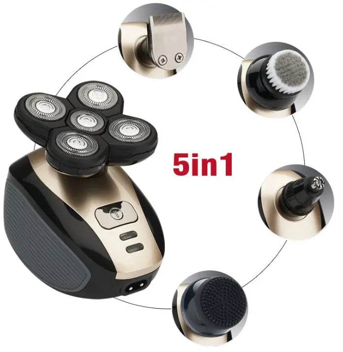5 In 1 Multifunctional Electric Shaver 5 Blade Razor For Men Shaved Head Rechargeable Shaving Machine Beard Nose Hair Trimmer US - ProTrendyz