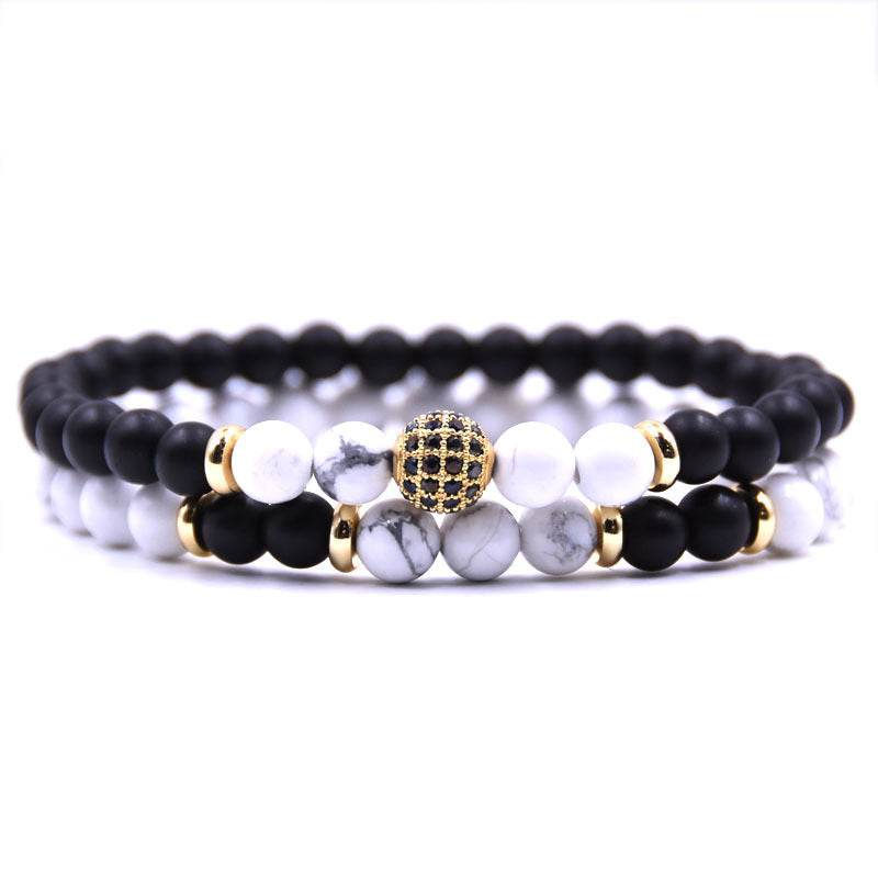 Natural Stone Bracelet Set Micro Zircon Bracelet - ProTrendyz