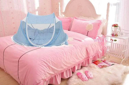 Foldable Baby Bed Net With Pillow Net Sleep Relax Play Eat US - ProTrendyz