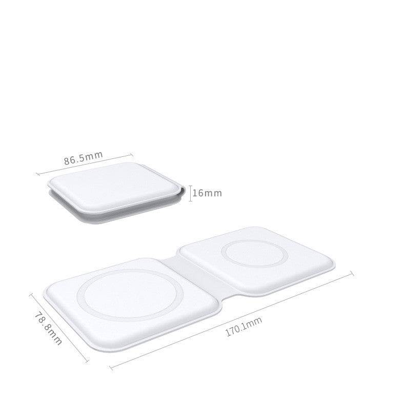 2 in 1 Magnetic Wireless Charger 15W Charging Dock Wireless QI Fast Charger - ProTrendyz