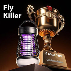 2in1 Mosquito Killer Lamp Electric Fly Catcher USB Rechargeable Electric Mosquito Swatter Electric Fly Trap With Night Light S0S Emergency Light Mosquito Killer Terrace Camping - ProTrendyz