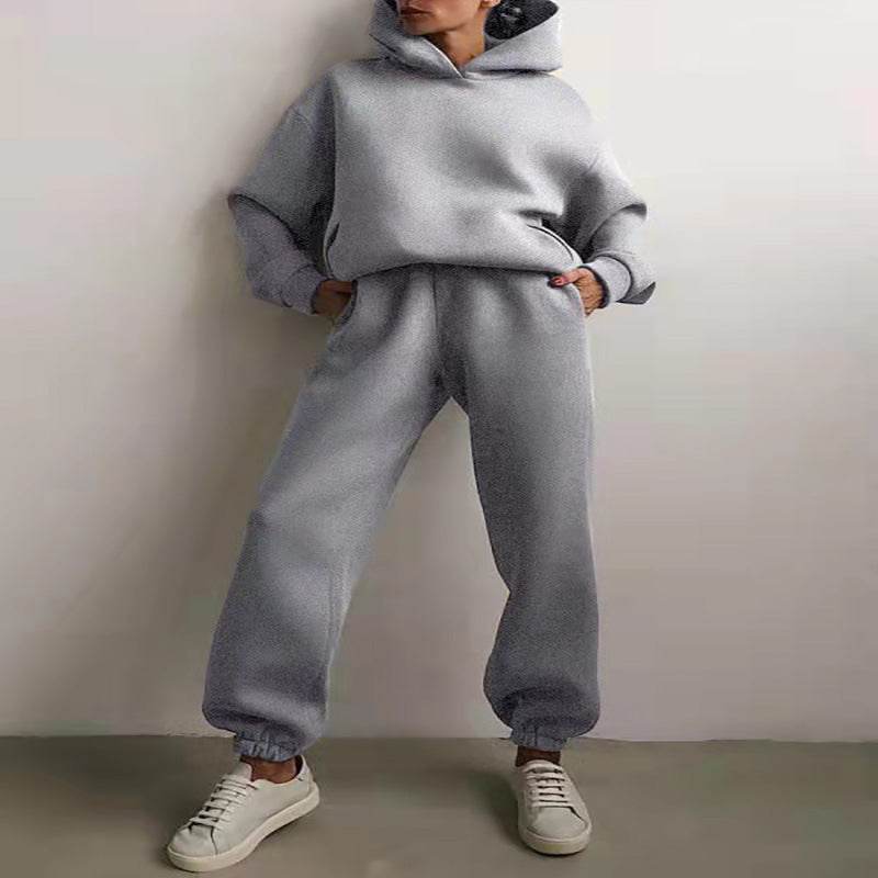 Women's Casual Hooded Sweater Two-piece Suit Clothes Hoodie Tracksuit - ProTrendyz