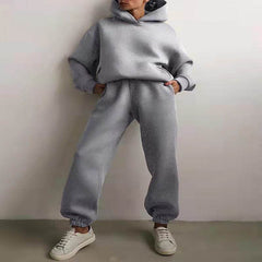 Women's Casual Hooded Sweater Two-piece Suit Clothes Hoodie Tracksuit - ProTrendyz