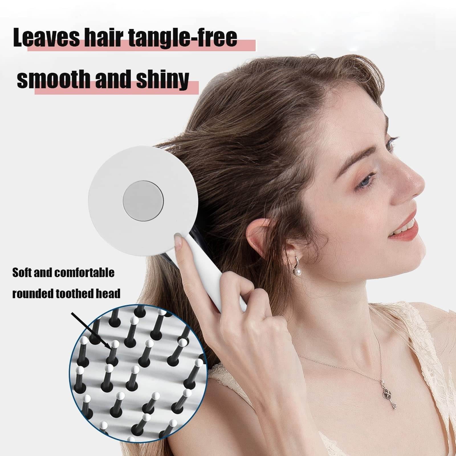 One-key Self-cleaning Hair Brush For Women Curly Hair Brush Anti-Static Airbag Massage Comb Airbag Massage Scalp Comb Professional Detangling One-key Self-cleaning - ProTrendyz
