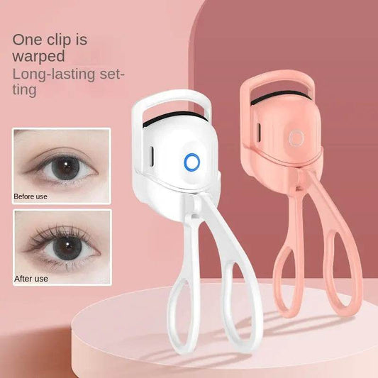 Eyelash Curler Portable Electric Heated Comb Eye Lash Long Lasting Eyelashes Curls Thermal Eyelash Curler Makeup Tools Heated Eyelash Curlers,Rechargeable Electric Eyelash Curler,Handheld Eyelash Heat - ProTrendyz