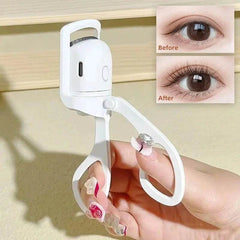Eyelash Curler Portable Electric Heated Comb Eye Lash Long Lasting Eyelashes Curls Thermal Eyelash Curler Makeup Tools Heated Eyelash Curlers,Rechargeable Electric Eyelash Curler,Handheld Eyelash Heat - ProTrendyz