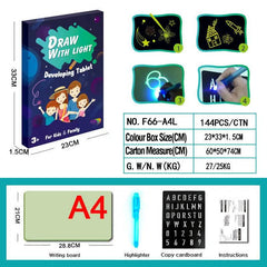 Educational Toy Drawing Pad 3D Magic 8 Light Effects Puzzle Board Sketchpad US - ProTrendyz