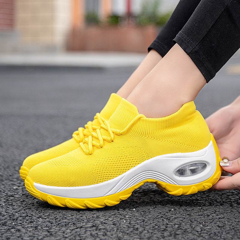 Sports Women Flying Knit Socks Shaking Shoes - ProTrendyz