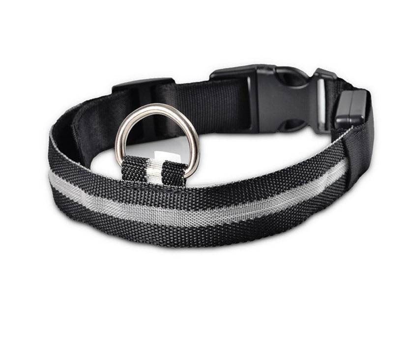 Nylon LED Pet Dog Luminous Collar Night Safety Flashing Glow in Dark Dog Cat Leash Adjustable Pet Supplies - ProTrendyz