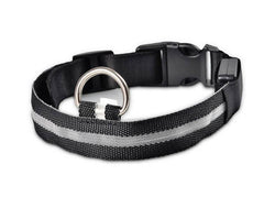 Nylon LED Pet Dog Luminous Collar Night Safety Flashing Glow in Dark Dog Cat Leash Adjustable Pet Supplies - ProTrendyz