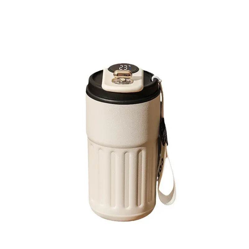 Smart Digital Thermal Bottle Portable Coffee Mug Stainless Steel Water Bottle In-Car Insulated Cup Keep Cold Vacuum Flasks 450ml - ProTrendyz