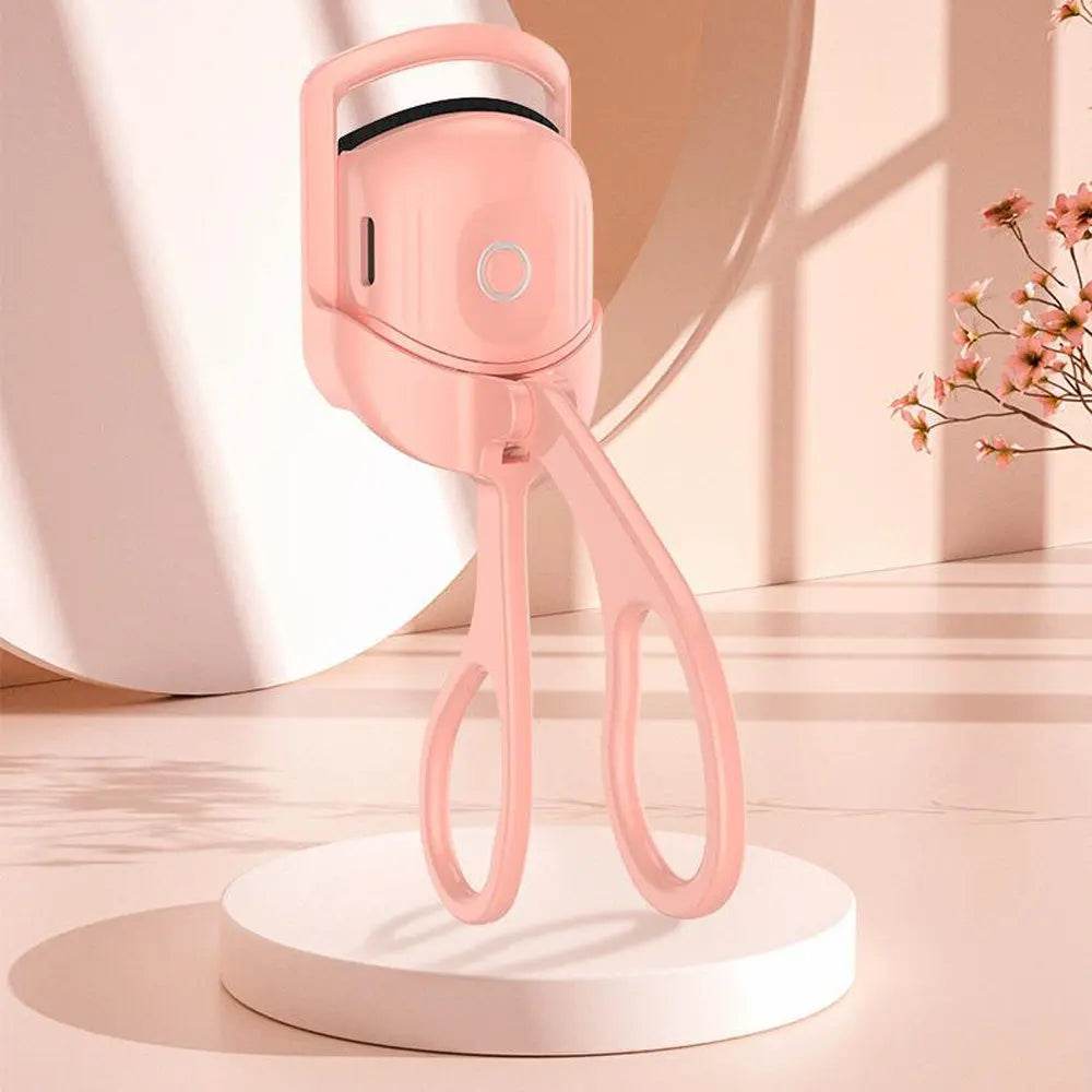 Eyelash Curler Portable Electric Heated Comb Eye Lash Long Lasting Eyelashes Curls Thermal Eyelash Curler Makeup Tools Heated Eyelash Curlers,Rechargeable Electric Eyelash Curler,Handheld Eyelash Heat - ProTrendyz
