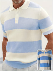 Mens Clothing Summer Fashion Lapel Sweater Short Sleeve Men Clothing Men Wears