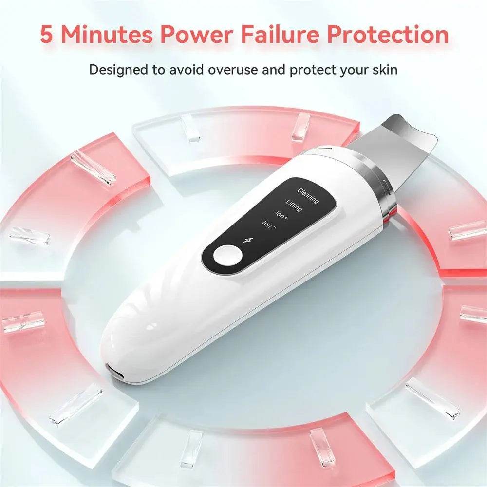 Skin Scrubber Face Spatula Facial Skin Exfoliator Scraper And Blackhead Remover Pore Cleaner With Face Lifting Deep Cleansing Face Lifting Machine For Blackhead Extractor - ProTrendyz