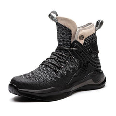 High-top Safety Shoes Construction Protective Footwear Men Steel Toe Shoes Breathable Hiking Boots Puncture Proof Work Boots - ProTrendyz