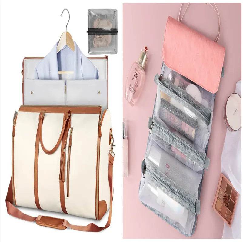 Large Capacity Travel Duffle Bag Carry On Women's Handbag Folding Suit Bag Waterproof Clothes Totes US - ProTrendyz