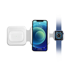 3 In 1 Magnetic Foldable Wireless Charger Charging Station Multi-device Folding Cell Phone Wireless Charger Gadgets - ProTrendyz