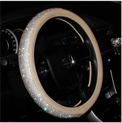 Car steering wheel handle set Four seasons universal really cute feminine cartoon leather anti-slip handle - ProTrendyz