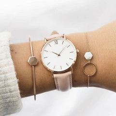 Fashion Women Watches Leather Quartz Watch for Ladies Clocks - ProTrendyz