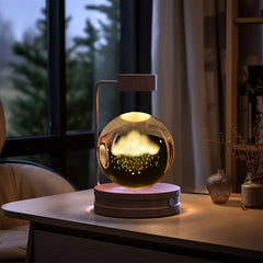 Crystal Ball Cosmic Dinosaur Indoor Night Light USB Power Warm Bedside Light Birthday Gift Night Lamp ProTrendyz