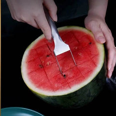 2 In 1 Watermelon Fork Slicer Multi-purpose Stainless Steel Watermelon Slicer Cutter Kitchen Fruit Cutting Fork Fruit Divider Kitchen Gadgets - ProTrendyz