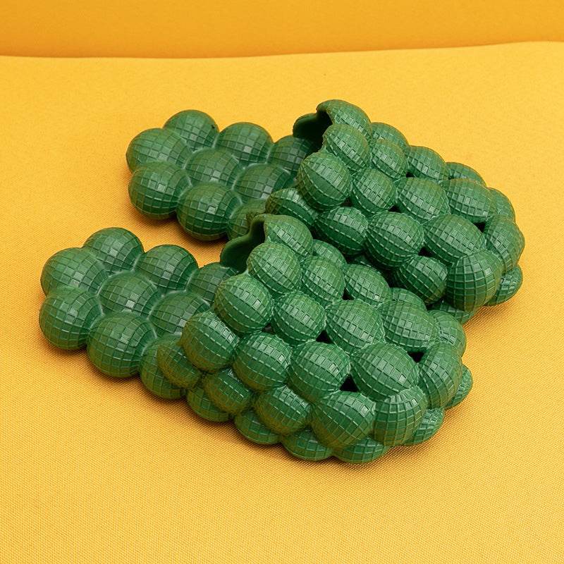 New Summer Fashion Massage Mesh Bubble Bathroom Slides Home Indoor Anti-Skid Shoes - ProTrendyz