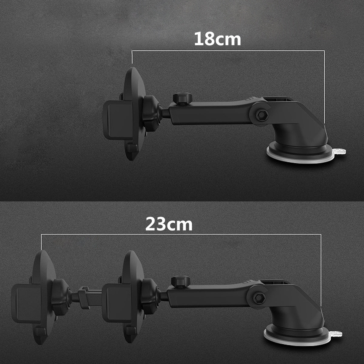 Car Phone Holder Long Rod Telescopic Car Dashboard Suction Cup Type ProTrendyz